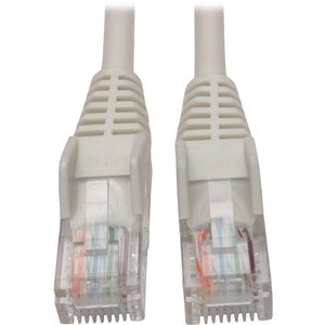 Tripp Lite 5ft Cat5 Cat5e Snagless Molded Patch Cable UTP White RJ45 M/M 5'