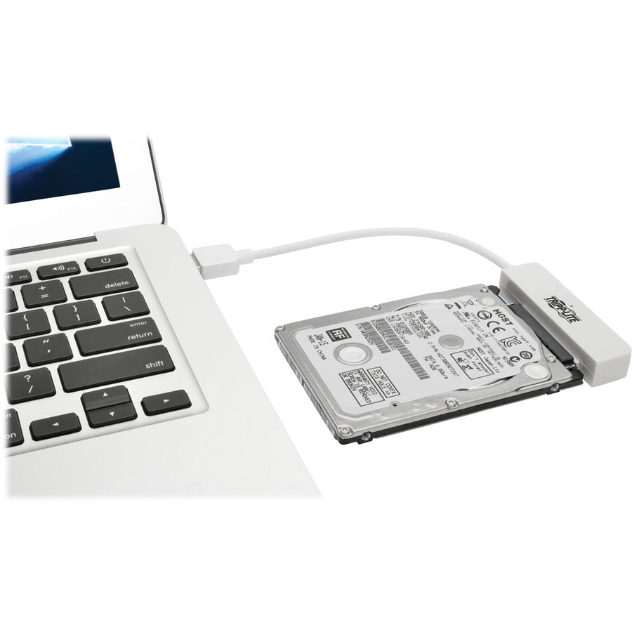 Tripp Lite 6in USB 3.0 SuperSpeed to SATA III Adapter w/ UASP / 2.5" Hard Drives White