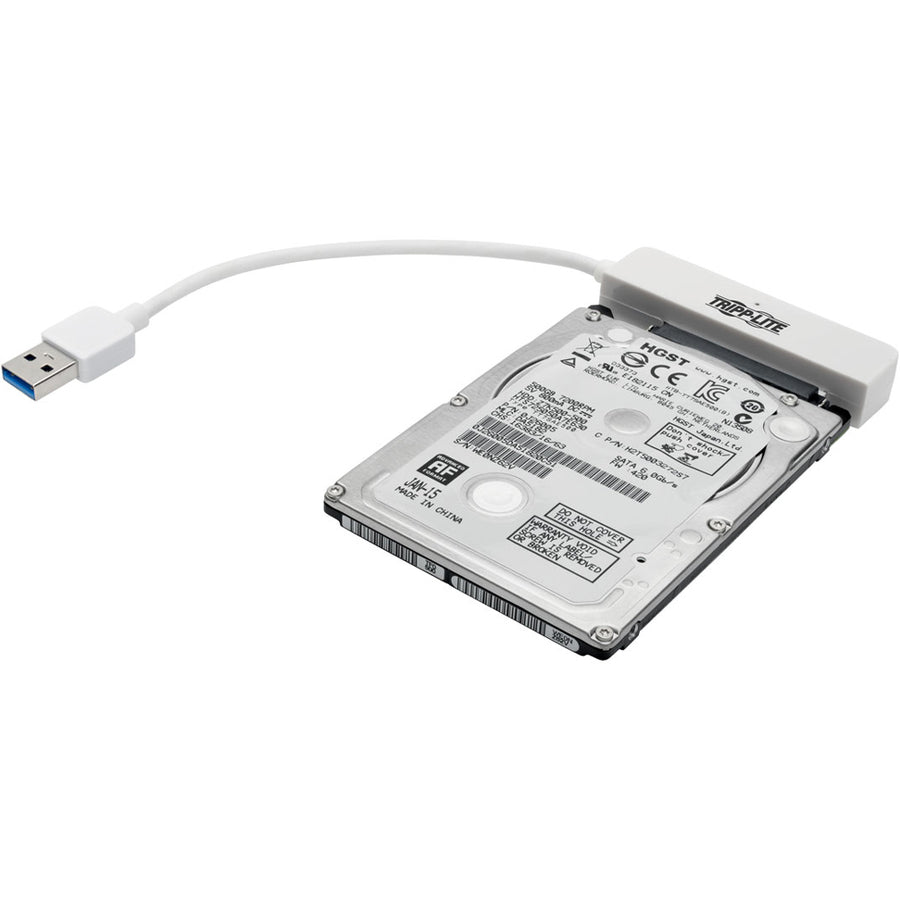 Tripp Lite 6in USB 3.0 SuperSpeed to SATA III Adapter w/ UASP / 2.5" Hard Drives White