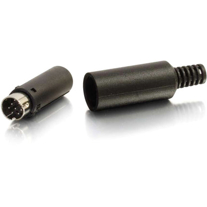 C2G 8-pin Mini Din Male Connector - Black