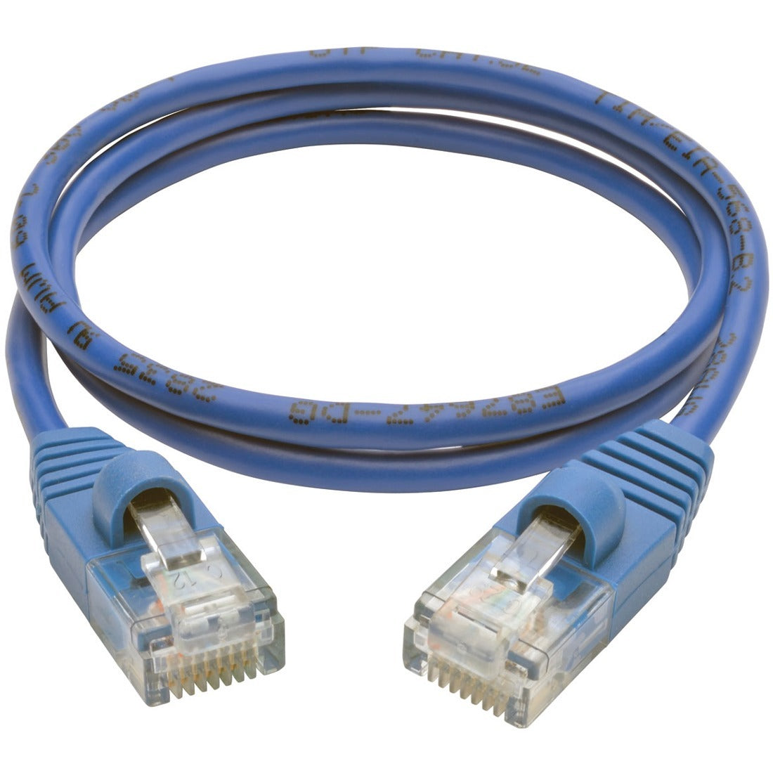 Tripp Lite 2ft Cat5e Cat5 Snagless Molded Slim UTP Patch Cable RJ45 M/M Blue 2'