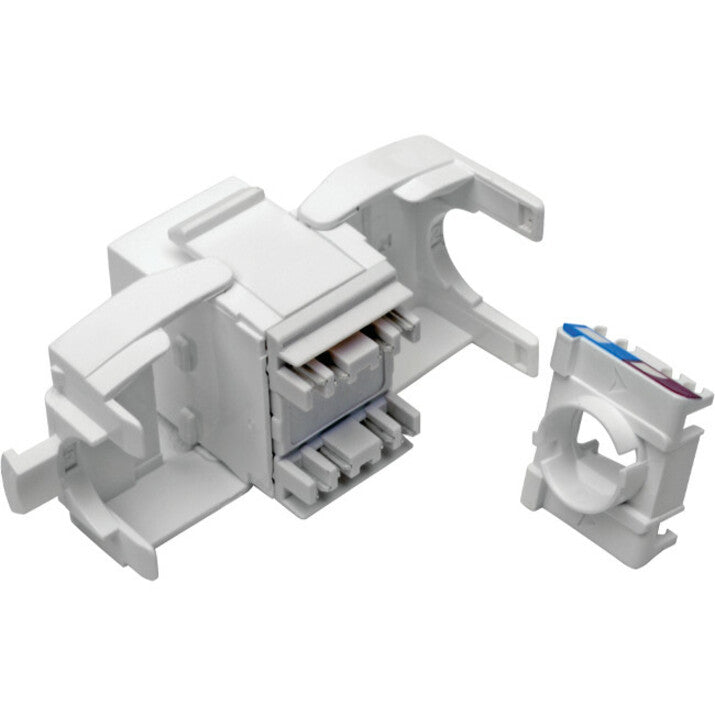 Tripp Lite Cat6 /Cat5e Toolless Keystone Jack RJ45 Shuttered Dust Cap