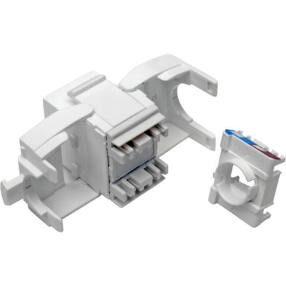Tripp Lite Cat6 /Cat5e Toolless Keystone Jack RJ45 Shuttered Dust Cap