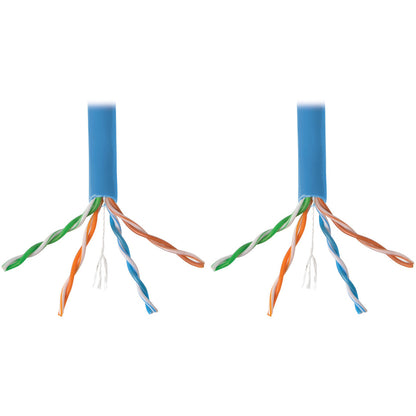 Tripp Lite 1000ft Cat6 Gigabit Bulk Cable Stranded CMR PVC 24AWG Blue 1000'