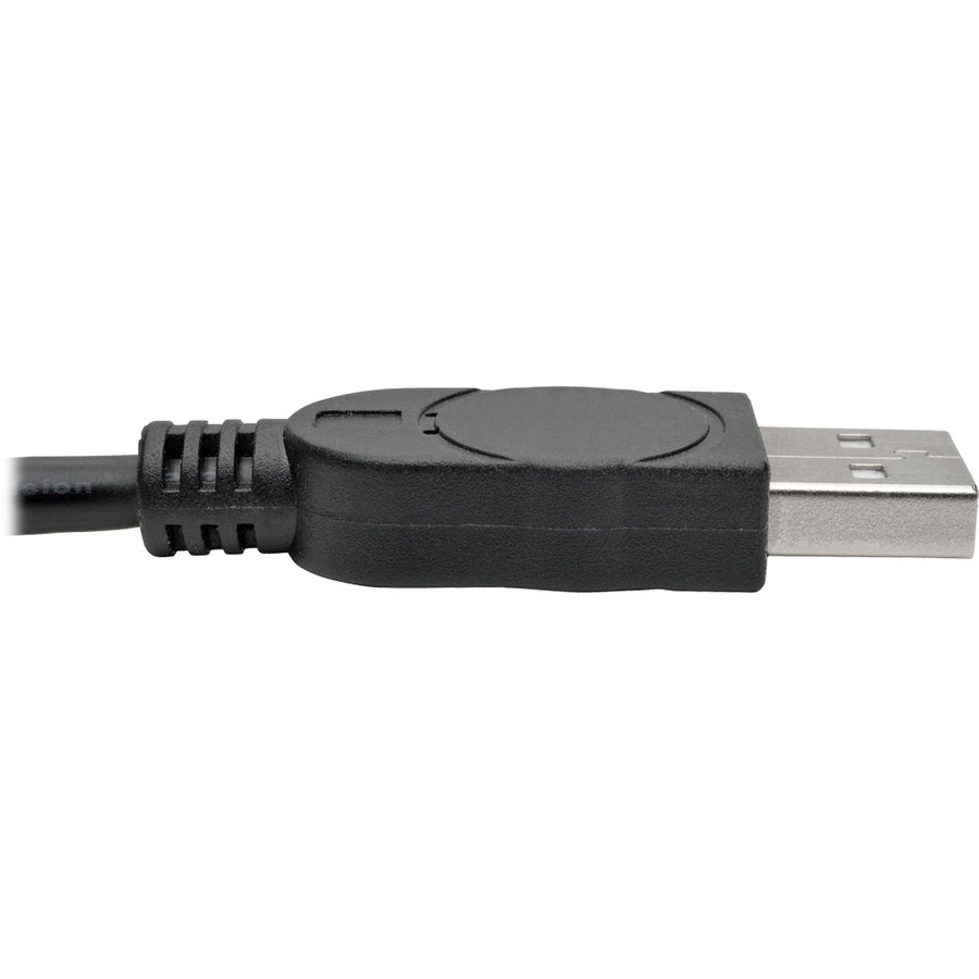 Tripp Lite 2-Port USB to DB9 Serial FTDI Adapter Cable with COM Retention (M/M), 6 ft