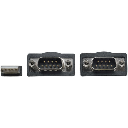 Tripp Lite 2-Port USB to DB9 Serial FTDI Adapter Cable with COM Retention (M/M), 6 ft