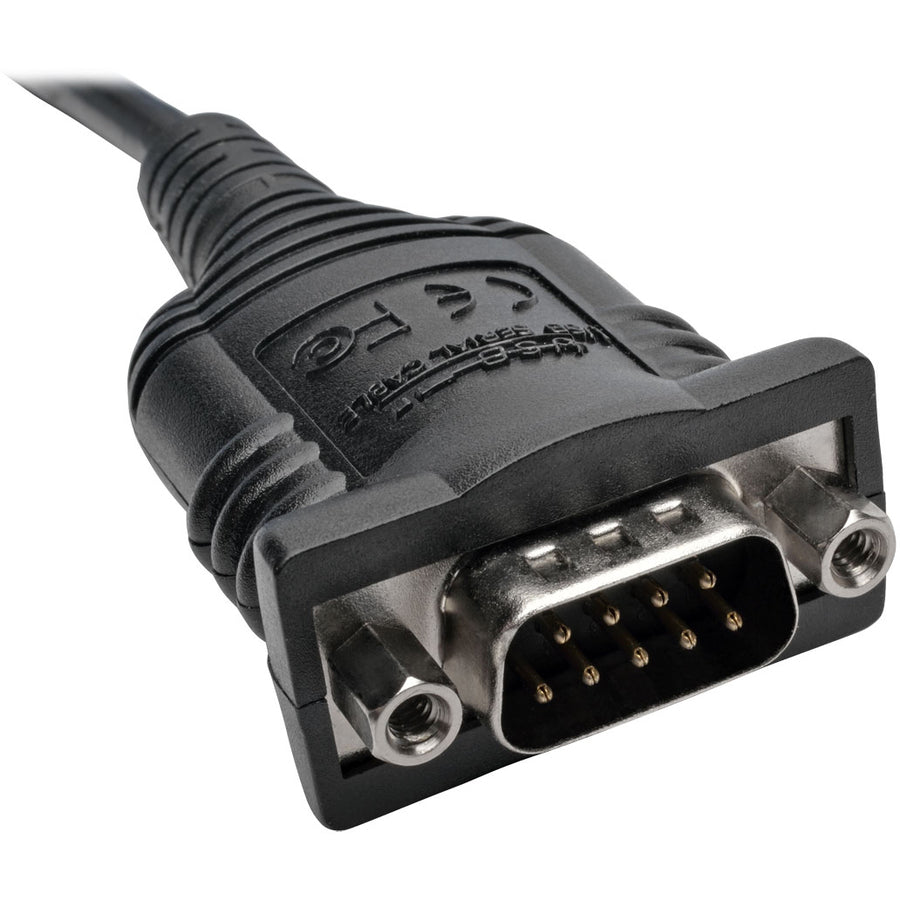 Tripp Lite 2-Port USB to DB9 Serial FTDI Adapter Cable with COM Retention (M/M), 6 ft