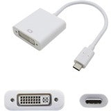 AddOn 5-Pack of USB 3.1 (C) Male to DVI-I (29 pin) Female White Adapters