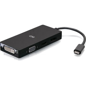 C2G USB C Multiport Adapter with HDMI, DisplayPort, DVI & VGA