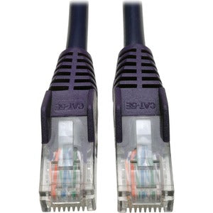 Tripp Lite 3ft Cat5 Cat5e Snagless Molded Patch Cable UTP Purple RJ45 M/M 3'