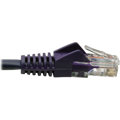 Tripp Lite 3ft Cat5 Cat5e Snagless Molded Patch Cable UTP Purple RJ45 M/M 3'