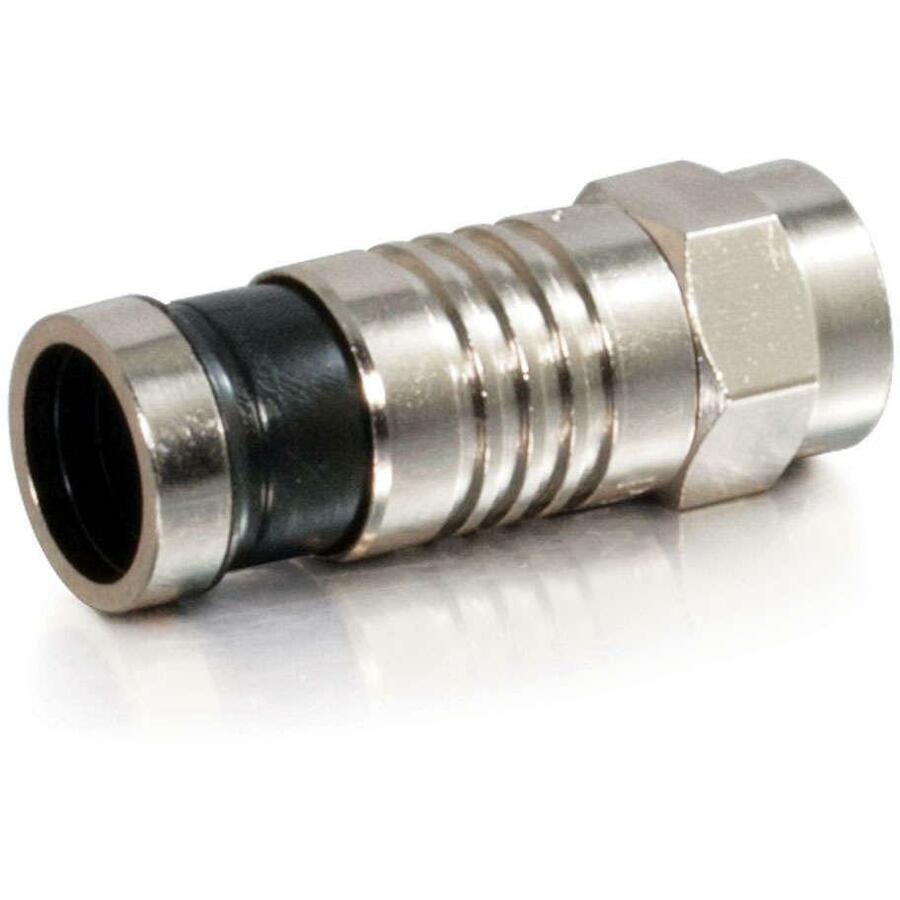 C2G RG6 Compression F-Type Connector with O-Ring - 10pk