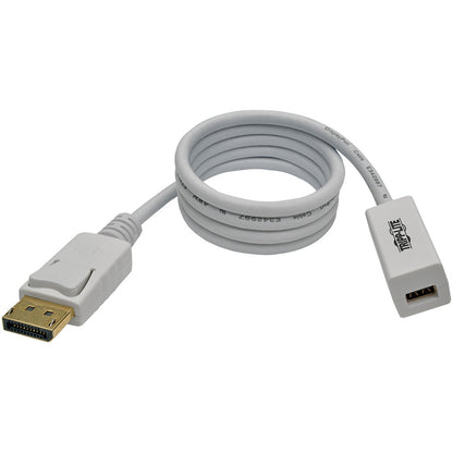 Tripp Lite 3ft DisplayPort to Mini DisplayPort Adapter Cable 4k x 2k @ 60Hz M/F 3'