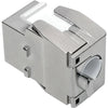 Tripp Lite Cat6a/Cat6/Cat5e Toolless Keystone Jack RJ45 Shielded Dust Cap