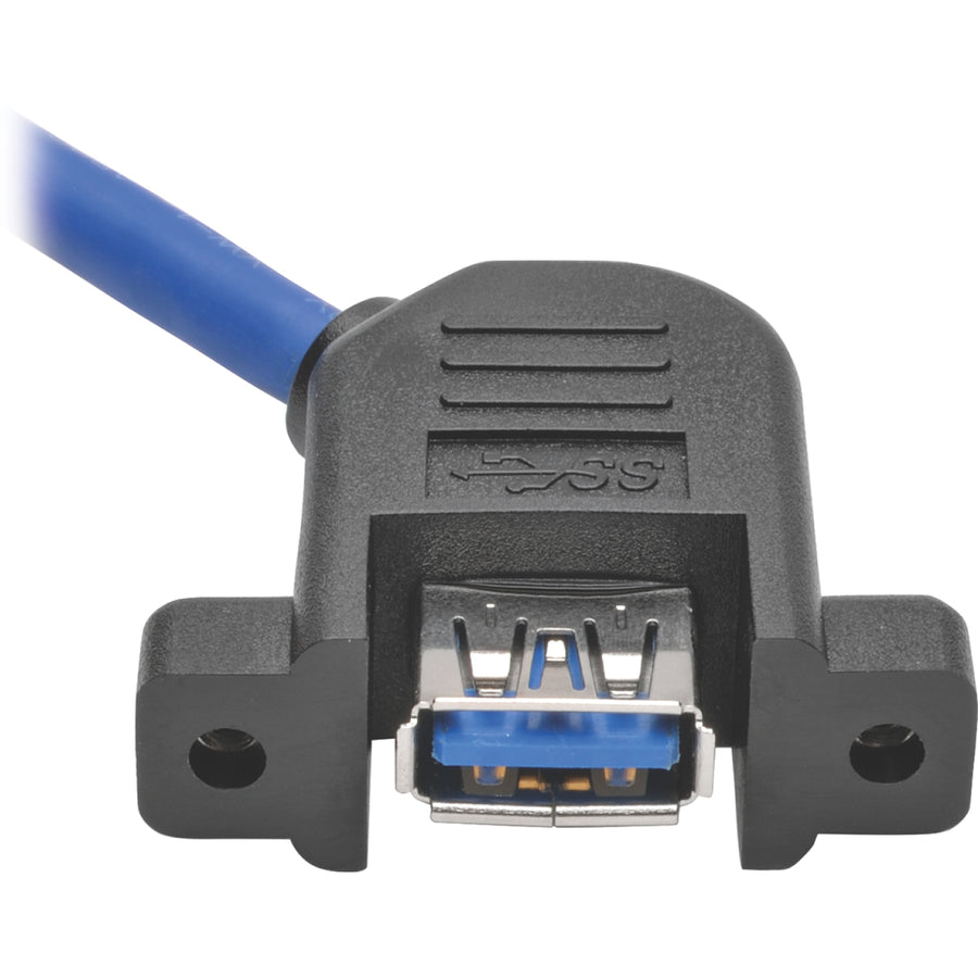 Tripp Lite 1ft USB 3.0 Superspeed Panel Mount Type-A Extension Cable M/F