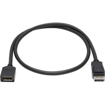 Tripp Lite DisplayPort Extension Cable 4K w/ Latches HDCP 2.2 M/F 3ft 3'