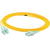 AddOn 1m ASC (Male) to ASC (Male) Yellow OS2 Duplex Fiber OFNR (Riser-Rated) Patch Cable