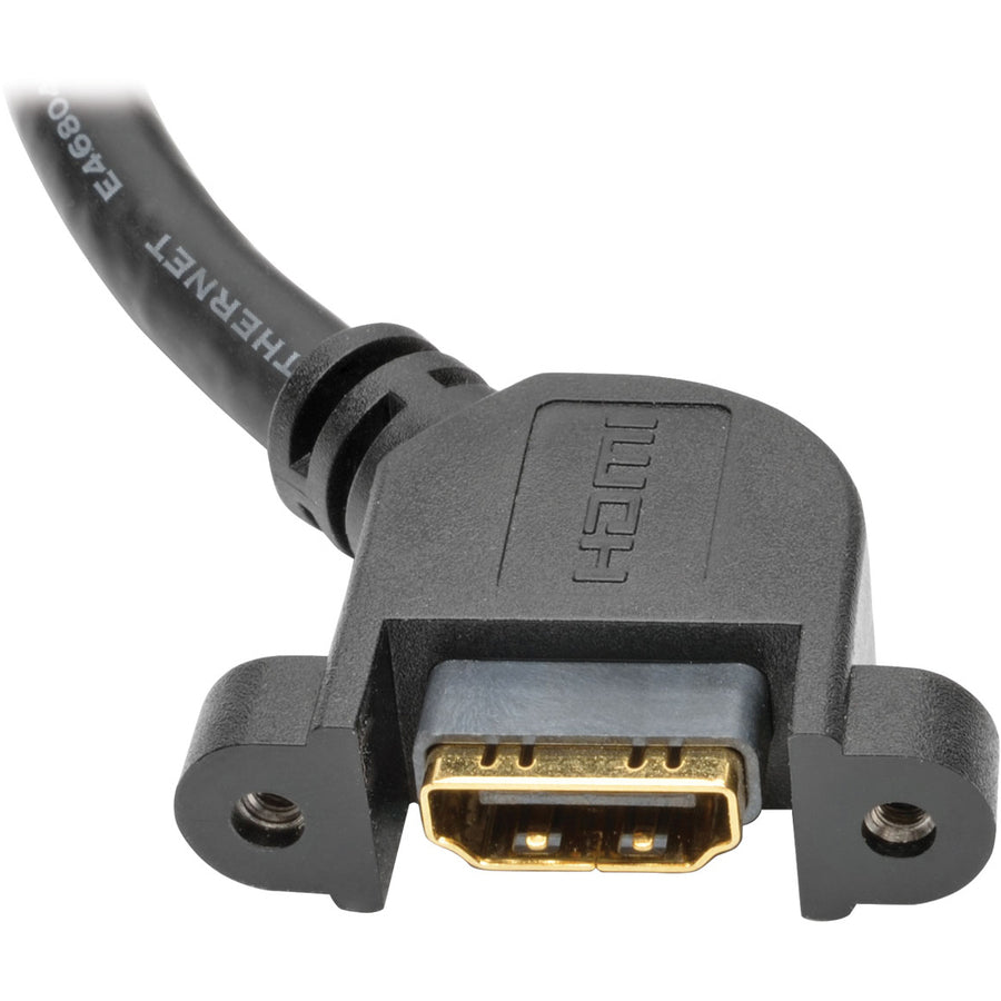 Tripp Lite 3ft High Speed HDMI Cable with Ethernet Digital Video / Audio Panel Mount M/F 3'