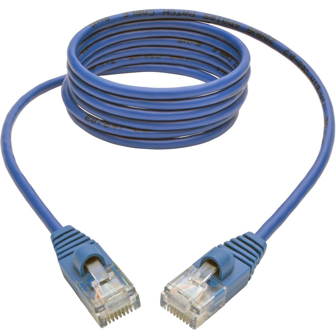 Tripp Lite 5ft Cat5e Cat5 Snagless Molded Slim UTP Patch Cable RJ45 M/M Blue 5'