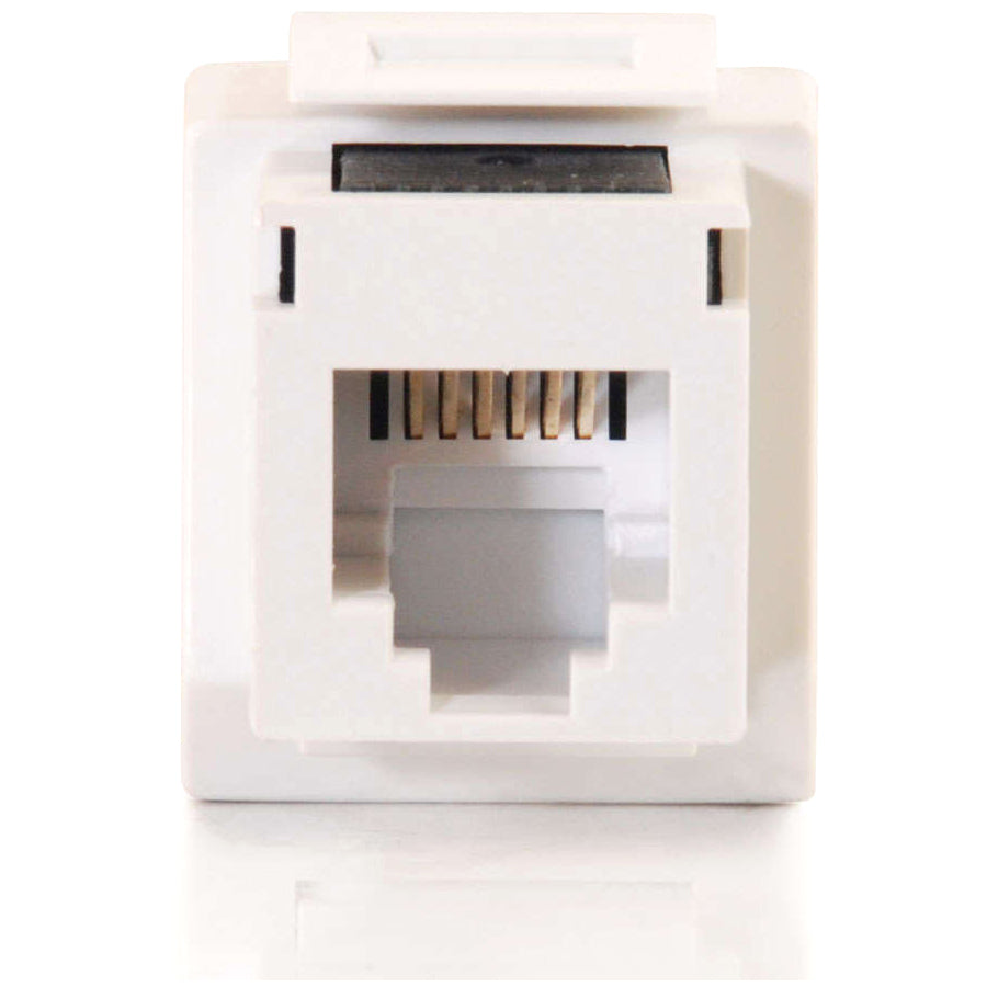 C2G Cat3 RJ12 Keystone Jack - White