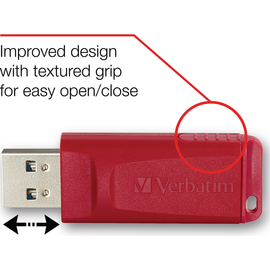 Verbatim 4GB Store 'n' Go USB Flash Drive - Red