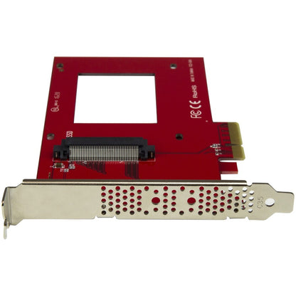StarTech.com U.2 to PCIe Adapter for 2.5" U.2 NVMe SSD - SFF-8639 PCIe Adapter - x4 PCI Express 3.0 - NVMe PCIe Adapter - U.2 PCIe Card