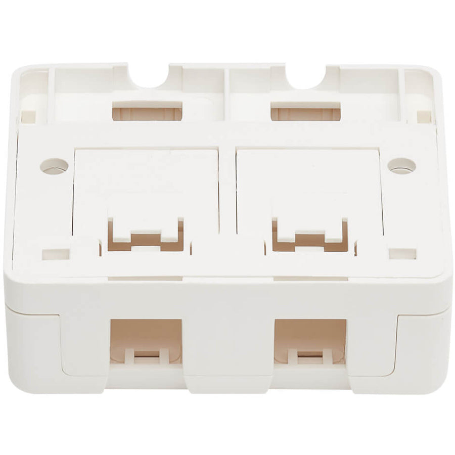 Tripp Lite Surface-Mount Box for Keystone Jacks - 2 Ports, White
