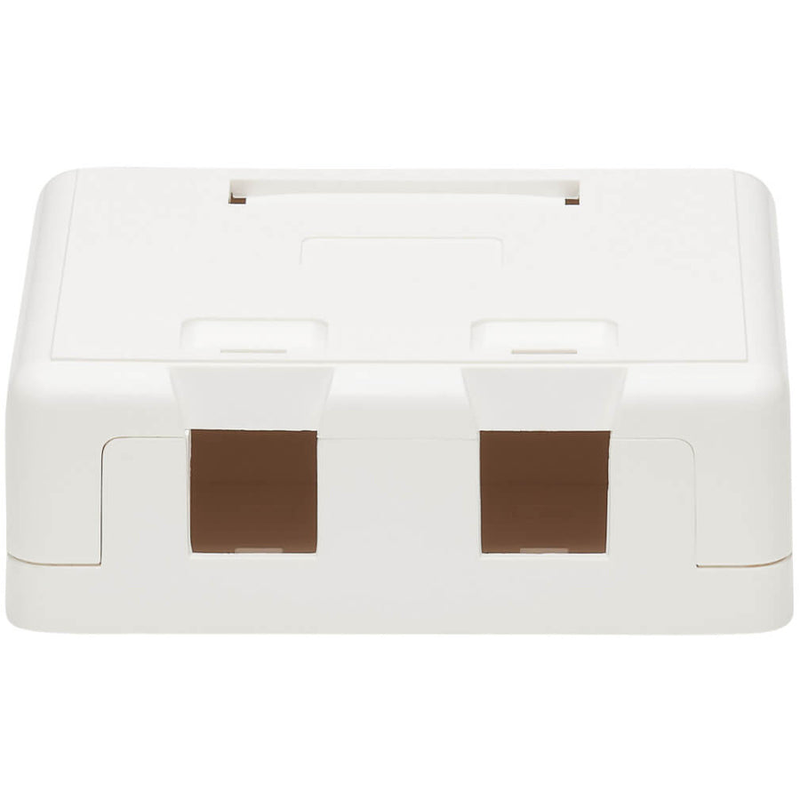 Tripp Lite Surface-Mount Box for Keystone Jacks - 2 Ports, White