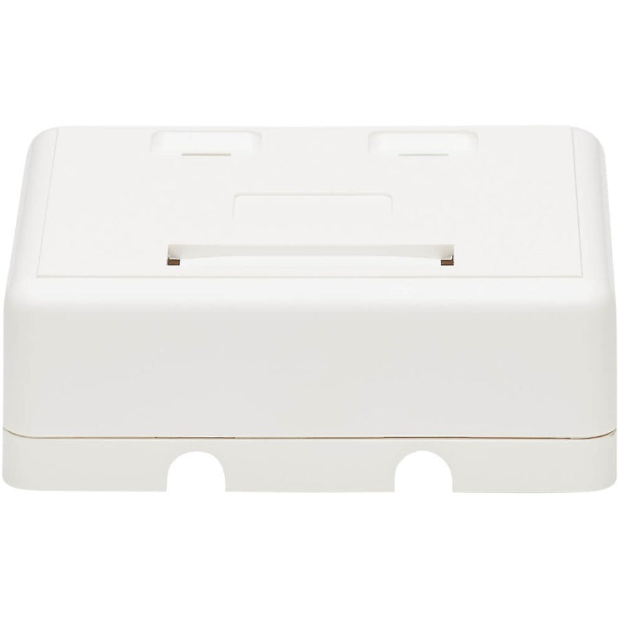 Tripp Lite Surface-Mount Box for Keystone Jacks - 2 Ports, White