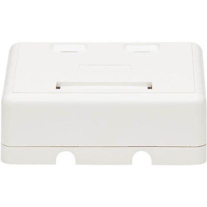 Tripp Lite Surface-Mount Box for Keystone Jacks - 2 Ports, White
