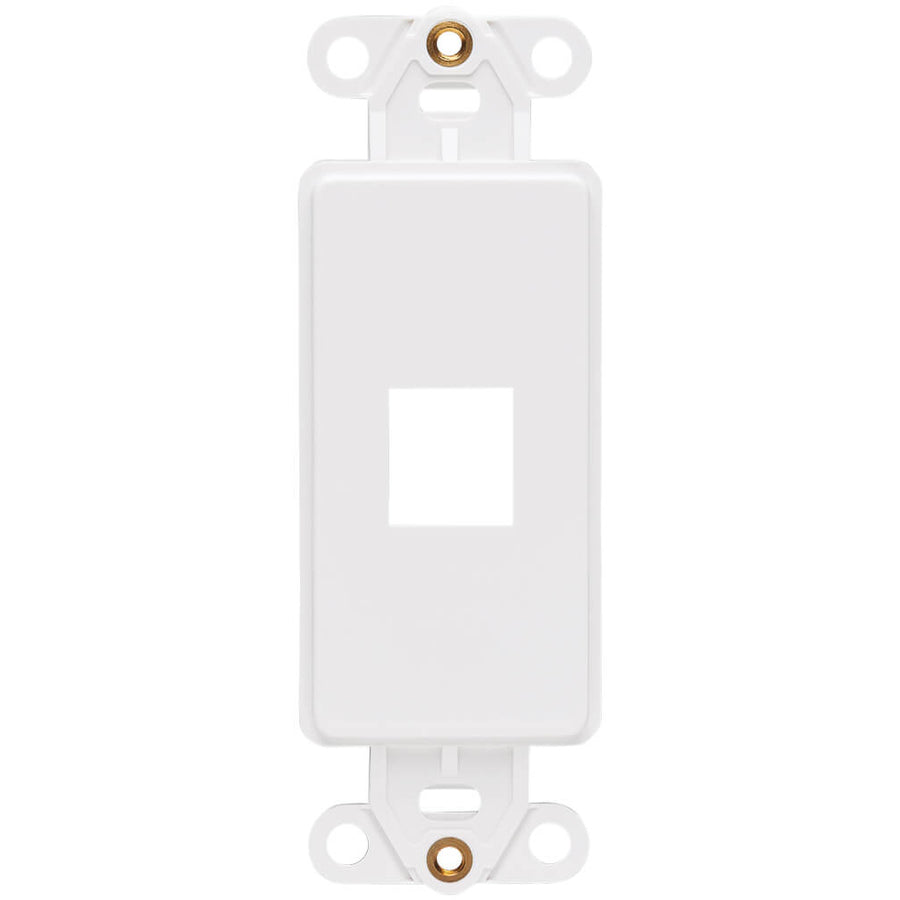 Tripp Lite Center Plate Insert, Decora Style - Vertical, 1 Port