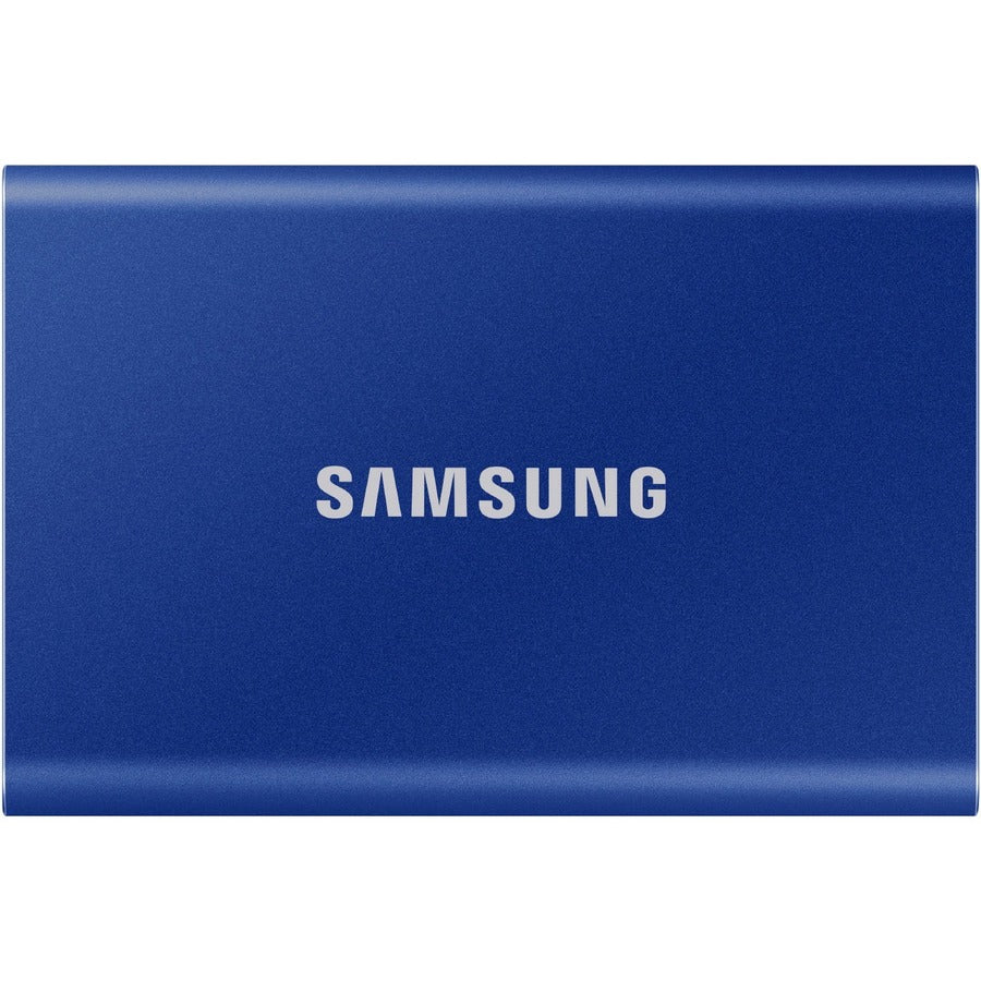 Samsung T7 MU-PC2T0H/AM 2 TB Portable Solid State Drive - External - PCI Express NVMe - Indigo Blue