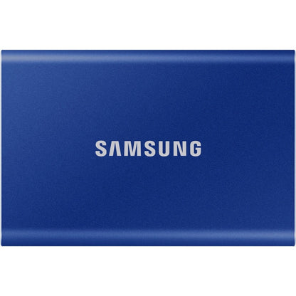 Samsung T7 MU-PC2T0H/AM 2 TB Portable Solid State Drive - External - PCI Express NVMe - Indigo Blue