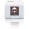 C2G 1-Port Keystone Jack Surface Mount Box - White