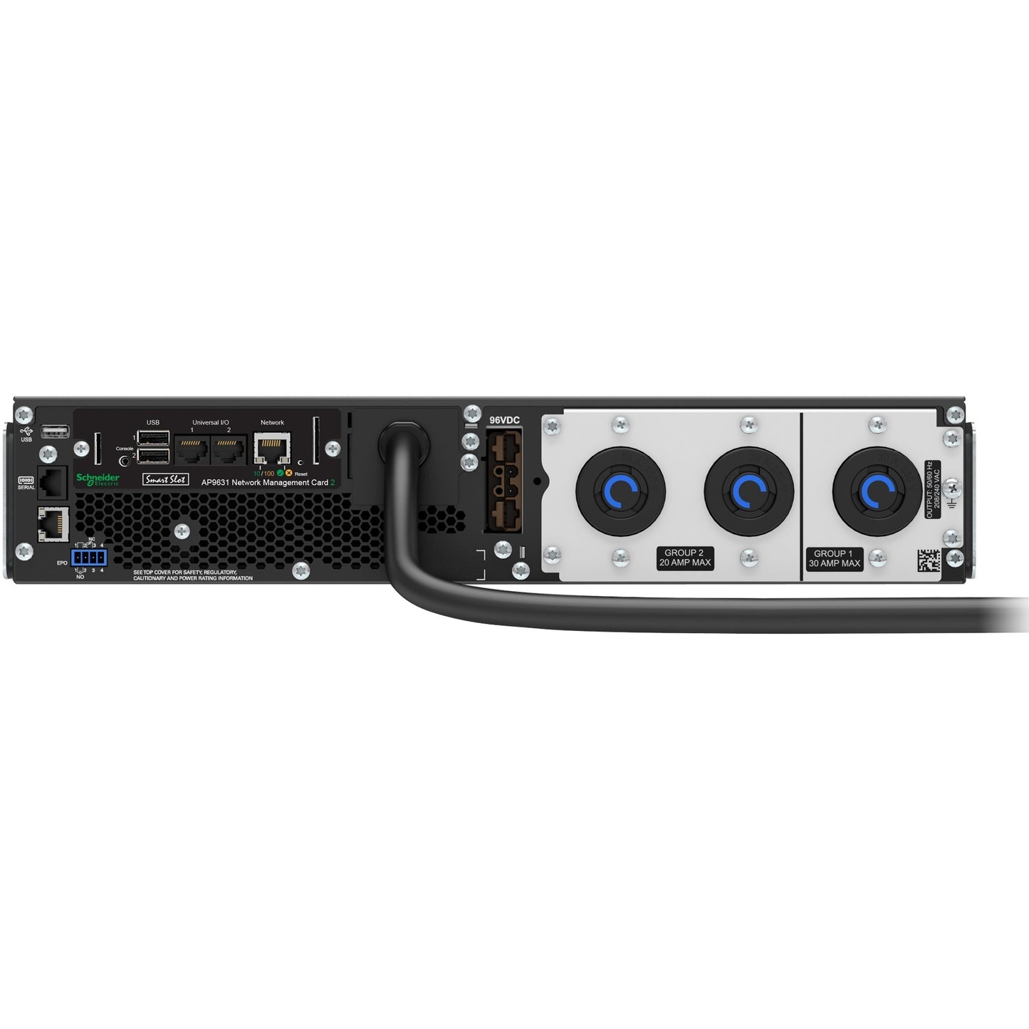 APC by Schneider Electric Smart-UPS SRT 3000VA RM 208V Network Card