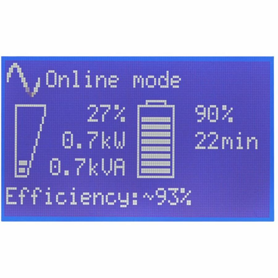 Eaton 9PX UPS, 2U, 2000 VA, 1800 W, 5-20P input, Outputs: (6) 5-20R, (1) L5-20R, 120V, Network card