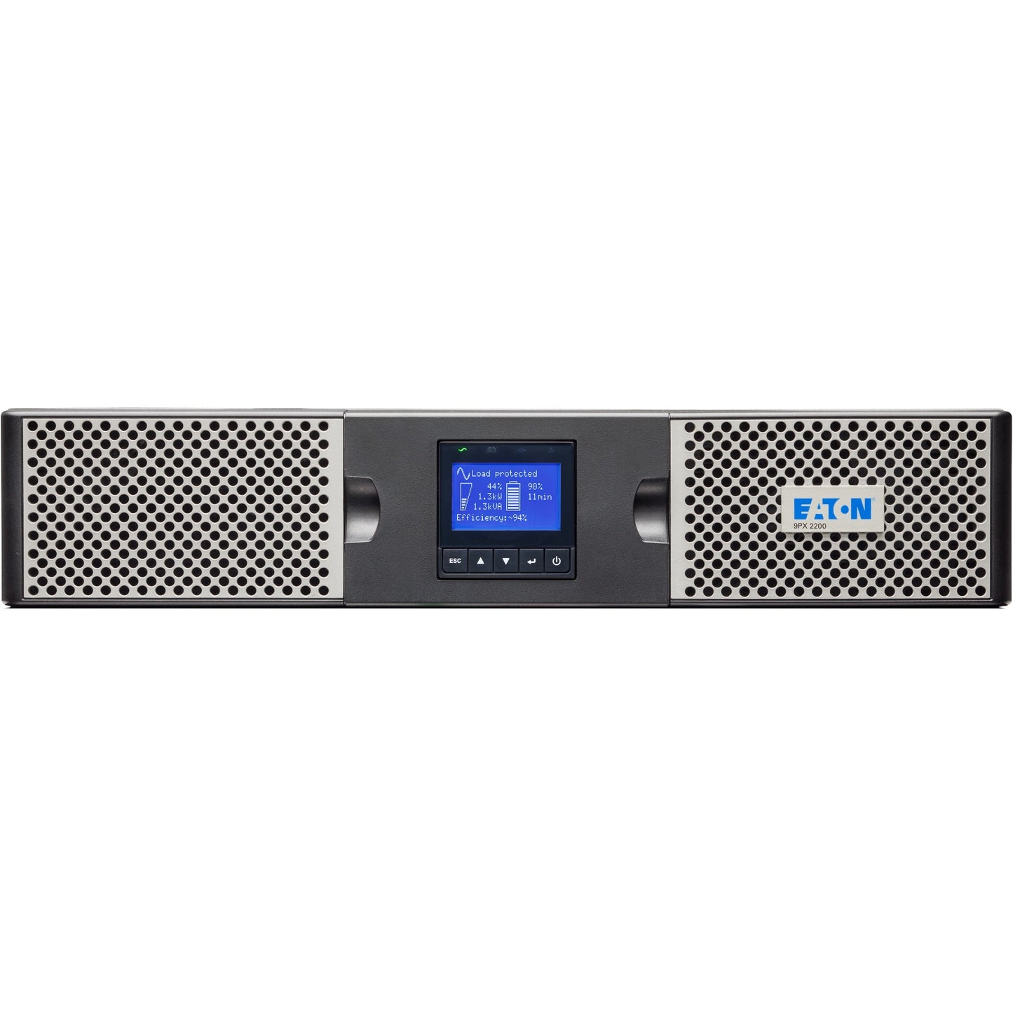 Eaton 9PX UPS, 2U, 2000 VA, 1800 W, 5-20P input, Outputs: (6) 5-20R, (1) L5-20R, 120V, Network card