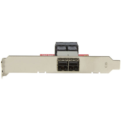 StarTech.com Mini-SAS Adapter - Dual SFF-8643 to SFF-8644 - with Full and Low-Profile Brackets - 12Gbps