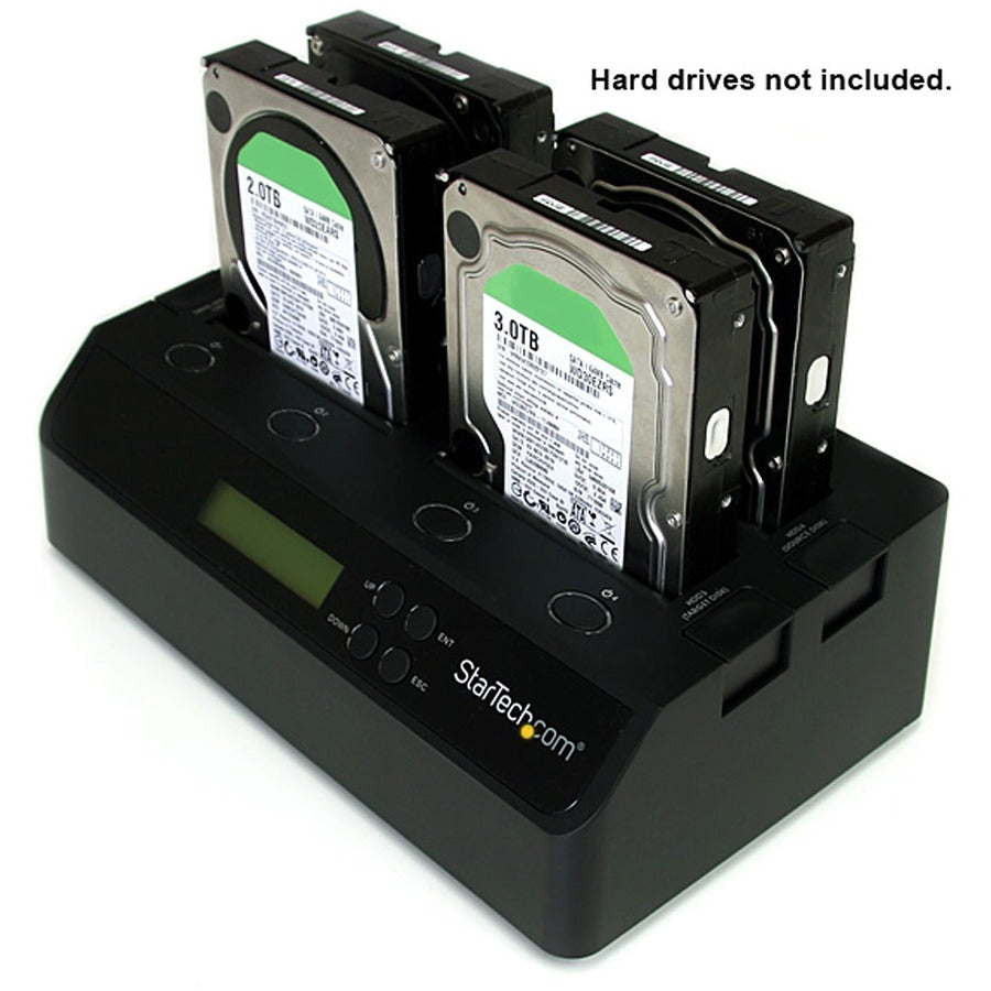 StarTech.com 4 Bay USB 3.0 eSATA to SATA Standalone 1:3 HDD Hard Drive Duplicator Dock