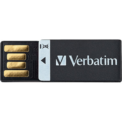 Verbatim 8GB Clip-It USB Flash Drive - 3pk - Black, White, Red