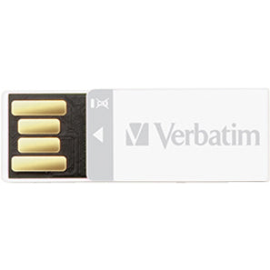 Verbatim 8GB Clip-It USB Flash Drive - 3pk - Black, White, Red
