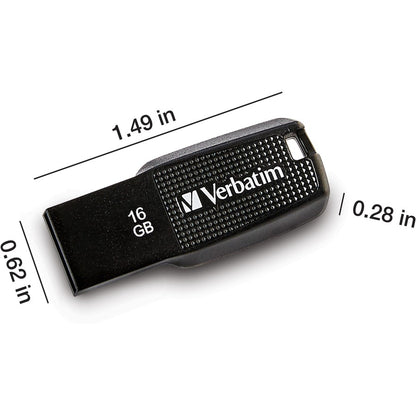 Verbatim 16GB Ergo USB Flash Drive - Black
