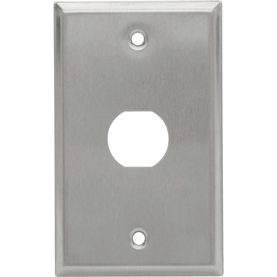 Tripp Lite RJ45 Bulkhead Wall Plate 1 Cutout Industrial Metal Single Gang