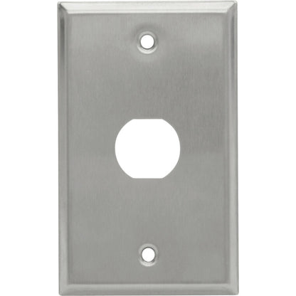 Tripp Lite RJ45 Bulkhead Wall Plate 1 Cutout Industrial Metal Single Gang