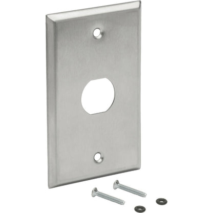 Tripp Lite RJ45 Bulkhead Wall Plate 1 Cutout Industrial Metal Single Gang