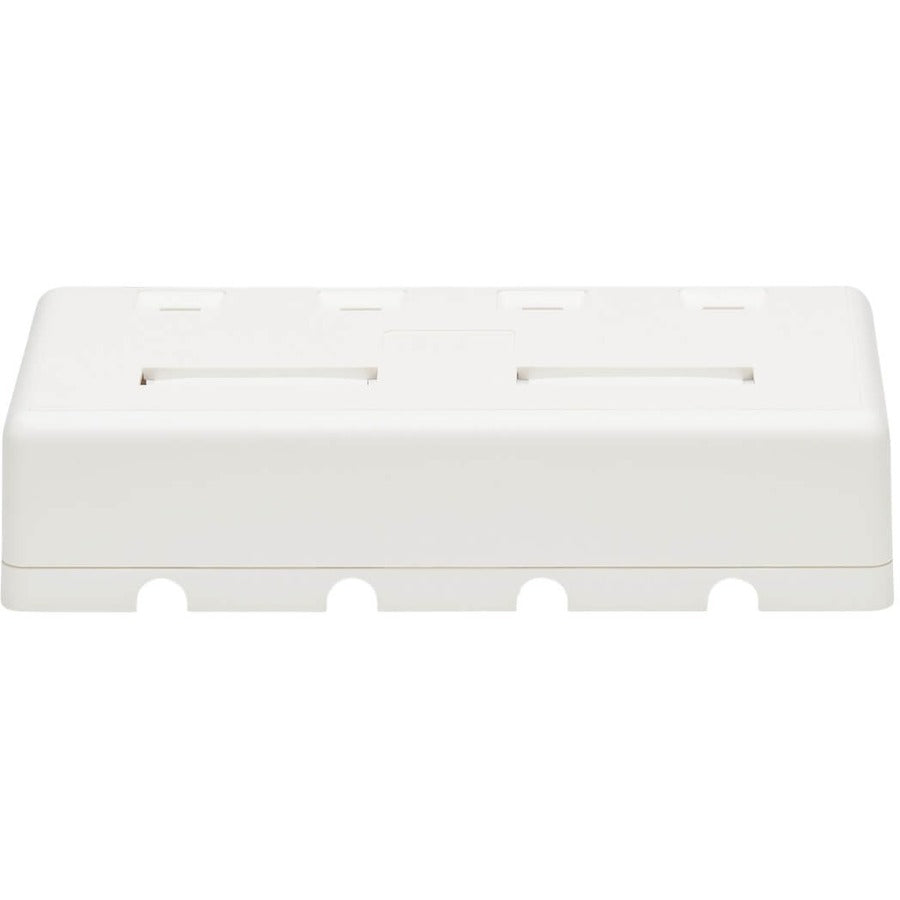 Tripp Lite Surface-Mount Box for Keystone Jacks - 4 Ports, White
