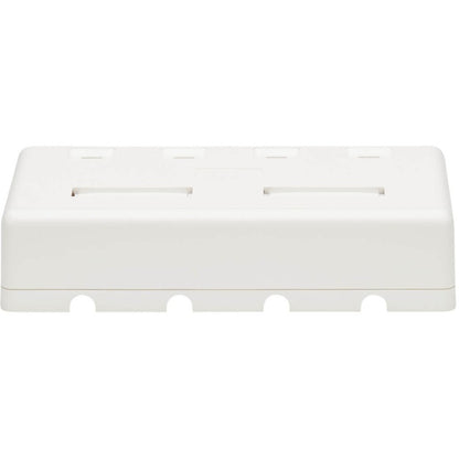 Tripp Lite Surface-Mount Box for Keystone Jacks - 4 Ports, White