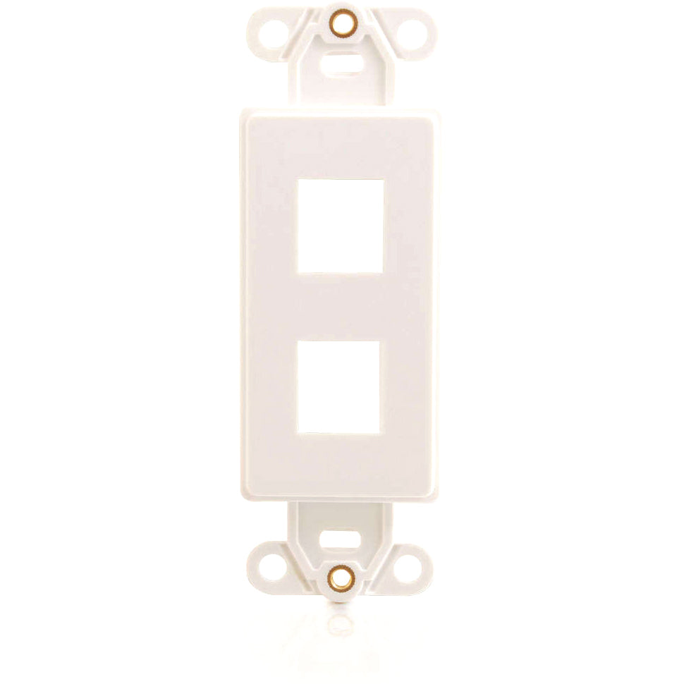 C2G Decora Style 2-Port Multimedia Keystone Insert - White
