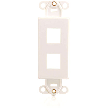 C2G Decora Style 2-Port Multimedia Keystone Insert - White