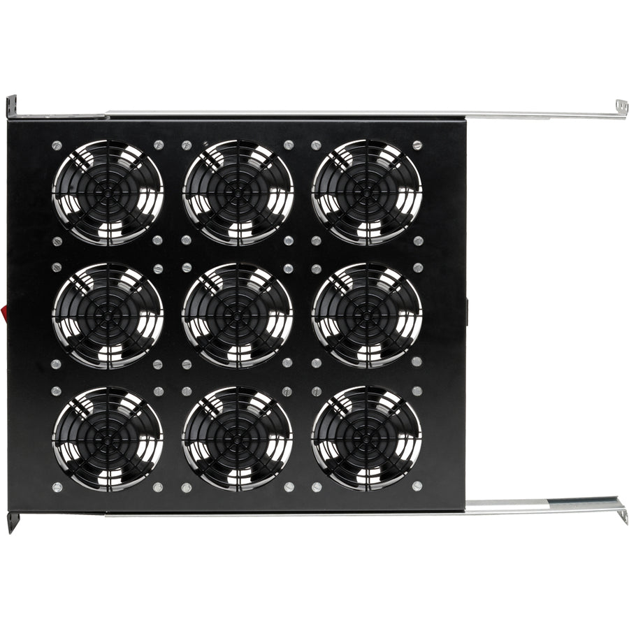 Tripp Lite Fan Tray for 19in Racks, 9 120V Fans 576 CFM C14 Inlet 1URM